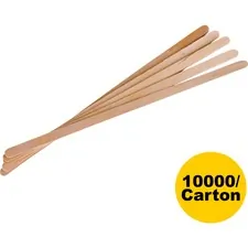 ECO-PRODUCTS,INC. ECO NTSTC10CCT — Eco-Products 7 Wooden Stir Sticks - 7 Length - Wood - 10000 / Carton - Woodgrain