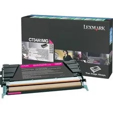 Lexmark C734A1MG — LEXMARK C734A1MG MAGENTA RETURN PROGRAM TONER CARTRIDGE FOR USE IN C/X734,746,X7
