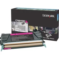 Lexmark C748H1MG — Lexmark Toner Cartridge - Laser - High Yield - 10000 Pages - Magenta - 1 Each