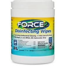 2XL CORPORATION TXL 407 — 2XL FORCE2 Disinfecting Wipes - Wipe - 6 Width x 6.75 Length - 220 / Tub - 220 / Each - White