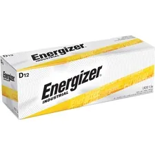 Energizer EVE EN95 — Energizer Industrial Alkaline D Batteries - For Multipurpose - D - 2050 mAh - 1.5 V DC - 12 / Box