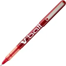 Pilot PIL 35202 — Pilot Vball Liquid Ink Pens - Fine Pen Point - 0.5 mm Pen Point Size - Red - Red Barrel - 12 / Dozen