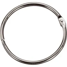 Officemate OIC 99704 — OIC Looseleaf Book Rings - 2 Diameter - Silver - Metal - 50 / Box