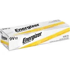 Energizer EVE EN22 — Energizer Industrial Alkaline 9V Batteries, 12 pack - For Multipurpose - 9V - 9 V DC - Alkaline - 12 / Box