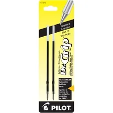 Pilot PIL 77210 — Pilot Dr. Grip Retractable Pen Refills - 0.70 mm, Fine Point - Black Ink - 2 / Pack