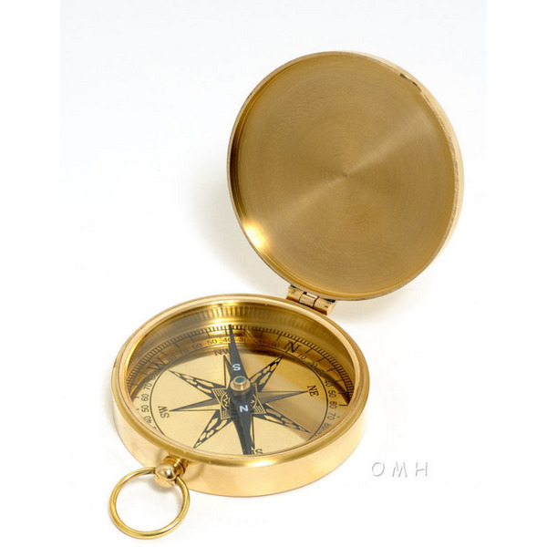 Old Modern Handicrafts Inc omh ND007 - Fully Functional Marine Lid Compass