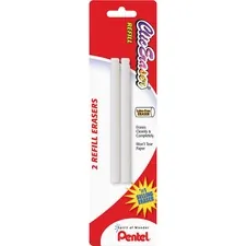 Pentel PEN ZER2BPK6 — Pentel Clic Eraser Refills - White - 2 / Pack - Non-abrasive