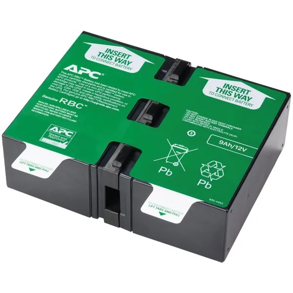 APC - Schneider Electric APCRBC124 — APC REPLACEMENT BATTERY CARTRIDGE FOR SMART-UPS LINE INTERACTIVE, 24V 9AH LEAD-A