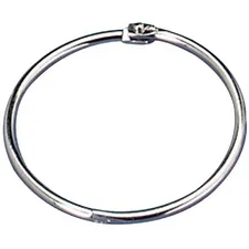 Officemate OIC 99701 — OIC Looseleaf Book Rings - 1 Diameter - Silver - Metal - 100 / Box
