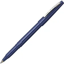 Pentel PEN R100C — Pentel Rolling Writer Pens - Medium Pen Point - 0.8 mm Pen Point Size - Blue - Blue Plastic Barrel - 12 / Dozen