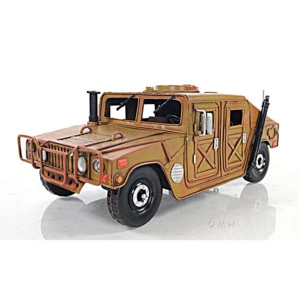 Old Modern Handicrafts Inc omh AJ058 - Four-Wheel Drive Military Humvee Model Vehicle