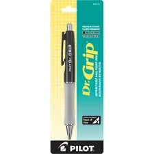 Pilot PIL 36100 — Pilot Dr. Grip Retractable Ballpoint Pens - Medium Pen Point - 1 mm Pen Point Size - Refillable - Retractable - Black - Black Barrel - 1 Each