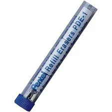 Pentel PEN PDE1 — Pentel Quicker Clicker/Econo Sharp Eraser Refill - White - 5 / Tube