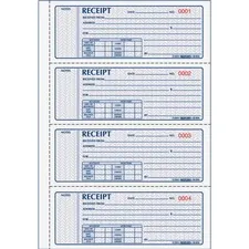 Dominion Blueline Inc RED 8L808 - Rediform 3-part Carbonless Money Receipt Book - 100 Sheet(s)