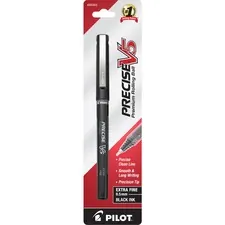 Pilot PIL 35343 — Pilot Precise V5 Extra-Fine Premium Capped Rolling Ball Pens - Extra Fine Pen Point - 0.5 mm Pen Point Size - Needle Pen Point Style - Black - Black Barrel - 1 / Pack