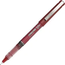 Pilot PIL 35352 — Pilot Precise V7 Fine Premium Capped Rolling Ball Pens - Fine Pen Point - 0.7 mm Pen Point Size - Red - Red Plastic Barrel - 12 / Dozen