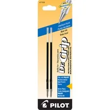 Pilot PIL 77228 — Pilot Dr. Grip Retractable Pen Refills - 1 mm, Medium Point - Blue Ink - 2 / Pack
