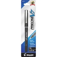 Pilot PIL 35340 — Pilot Precise V7 Fine Premium Capped Rolling Ball Pens - Fine Pen Point - 0.7 mm Pen Point Size - Black - Black Plastic Barrel - 1 / Pack