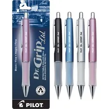 Pilot PIL 36274 — Pilot Dr. Grip Retractable Gel Rollerball Pens - Fine Pen Point - 0.7 mm Pen Point Size - Refillable - Retractable - Black Gel-based Ink - Assorted Barrel - 1 Each