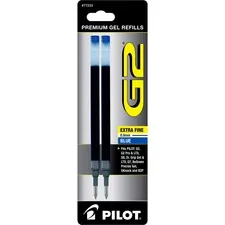 Pilot PIL 77233 — Pilot G2 Premium Gel Ink Pen Refills - 0.50 mm, Extra Fine Point - Blue Ink - Smear Proof - 2 / Pack