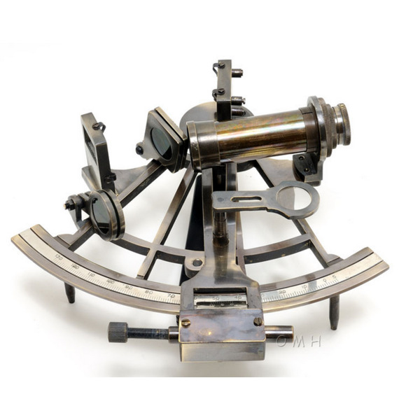Old Modern Handicrafts Inc omh ND017 - Fully Functional Nautical Sextant in Wooden Box (Large)
