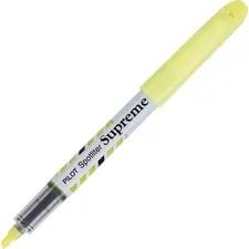 Pilot 16008 — Pilot Spotliter Supreme Highlighters - Chisel Marker Point Style - Fluorescent Yellow - White Barrel - 12 / Dozen
