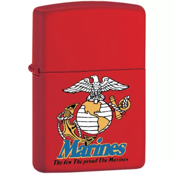 Fox Outdoor Products 86-233 - Zippo Marines The Few The Proud - Red Matte