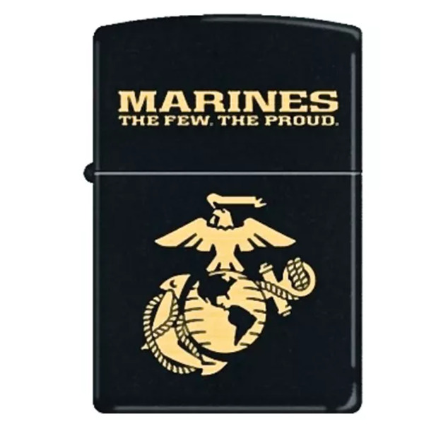 Fox Outdoor Products 86-229 - Zippo Marines The Few The Proud Black Matte