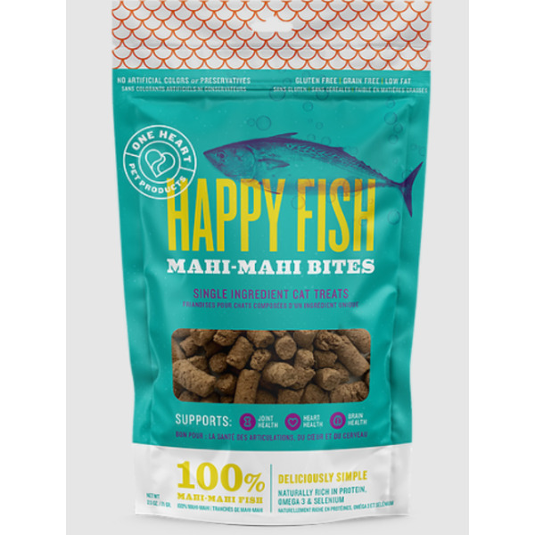 Aurora Pet Products Llc OH400-3 - Happy Fish Mahi Mahi Bites 3Pack