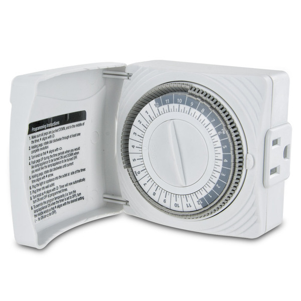 Westek TM07DHB - Westek Daily Timer with Grounded Outlet - White