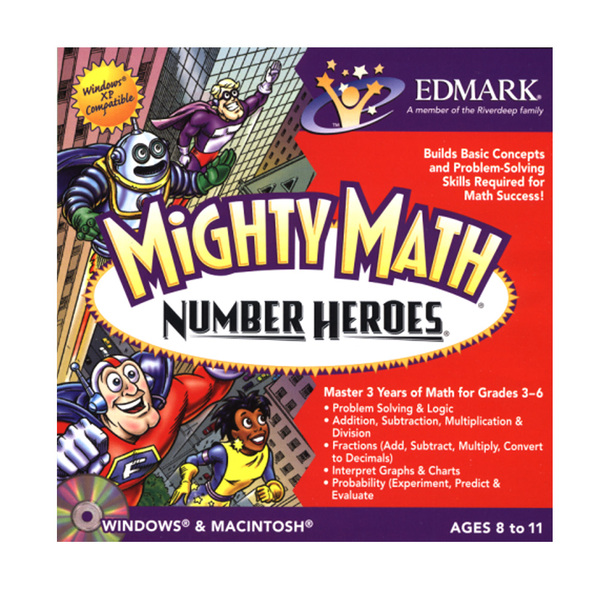 Edmark LLMIGNUHEJ - Mighty Math Number Heroes for Windows and Mac