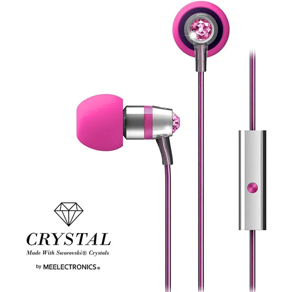 Mee Audio M11J-PK - MEE Audio Crystal In-Ear Headphones with Swarovski Crystals