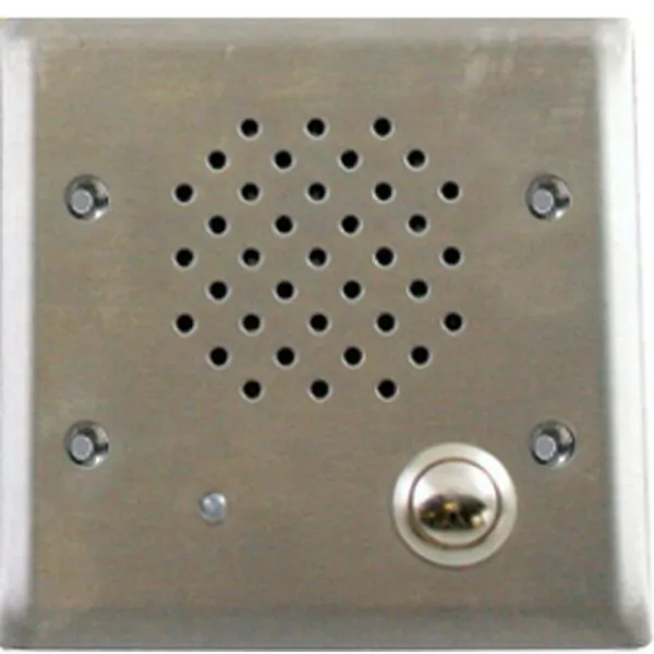VALCOM VIP-172AL-VRSS — IP Intercom Vandal Resistant 16 Gauge Stainless Steel Paintable