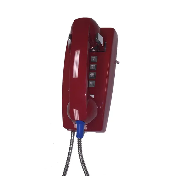 Cortelco ITT-2554-AHC-RD — Cortelco ITT-2554-AHC-RD 255447ahc20m Wall Phone W/metal Cradle