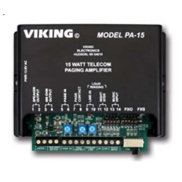 Viking Electronics VK-PA-15 — Viking Electronics VK-PA-15 15 Watt Paging Amplifier And Loud Ringer