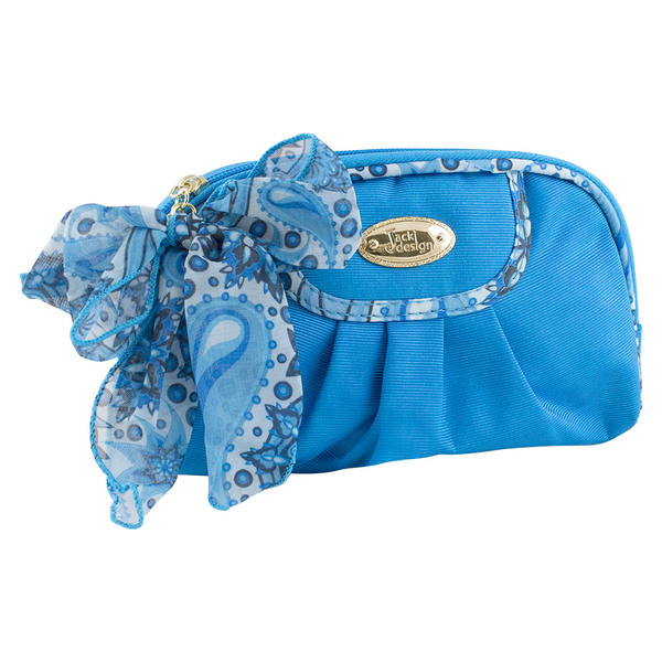 Jacki Design ABC28095BU - Jacki Design Summer Bliss Round Cosmetic Bag, Blue