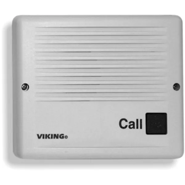 Viking Electronics VK-E-20-IP — VoIP Speaker Phone with Push Button Light Gray Plastic Surface Mount Only