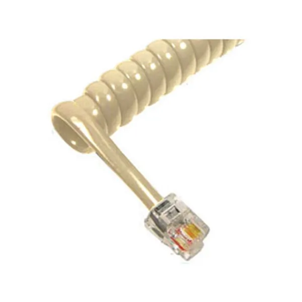 Cablesys ICC-ICHC406FIV — Telephone Handset Cord with Ivory Cable with 1.5 Inch Lead 6 Ft