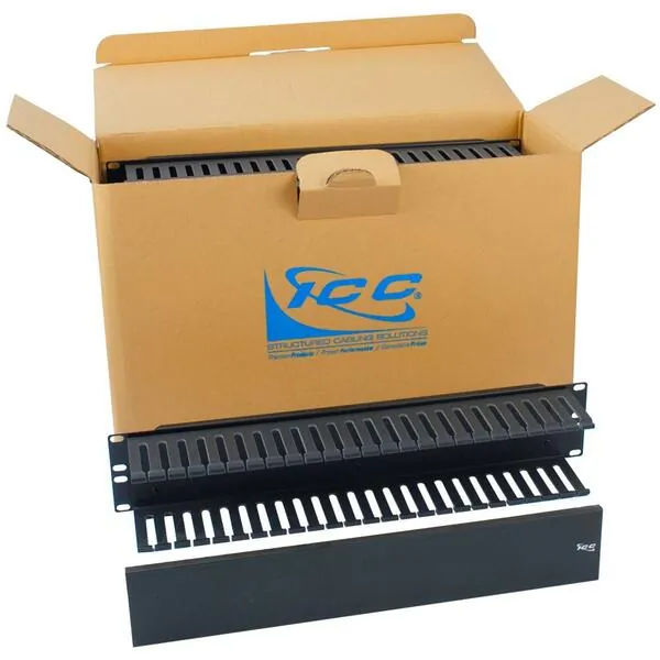 Cablesys ICC-ICCMSCMAC2 — ICC ICC-ICCMSCMAC2 Panel, Front Finger Duct, 2rms, 6 Pk