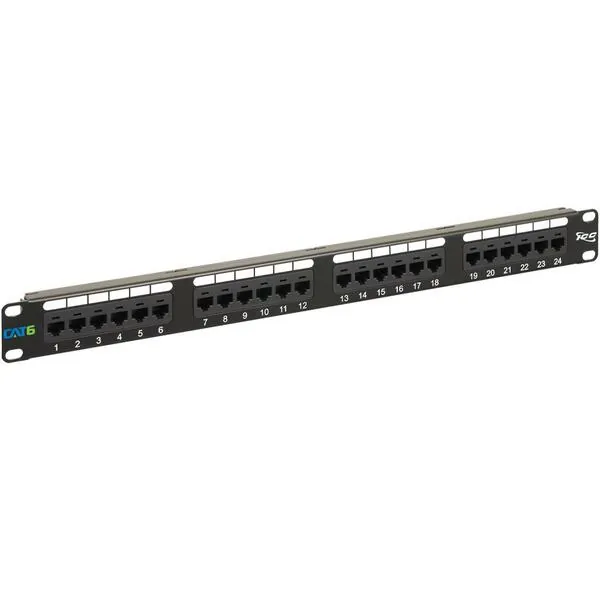 Cablesys ICC-ICMPP02460 — ICC ICC-ICMPP02460 Patch Panel, Cat 6, 24-port, 1 Rms