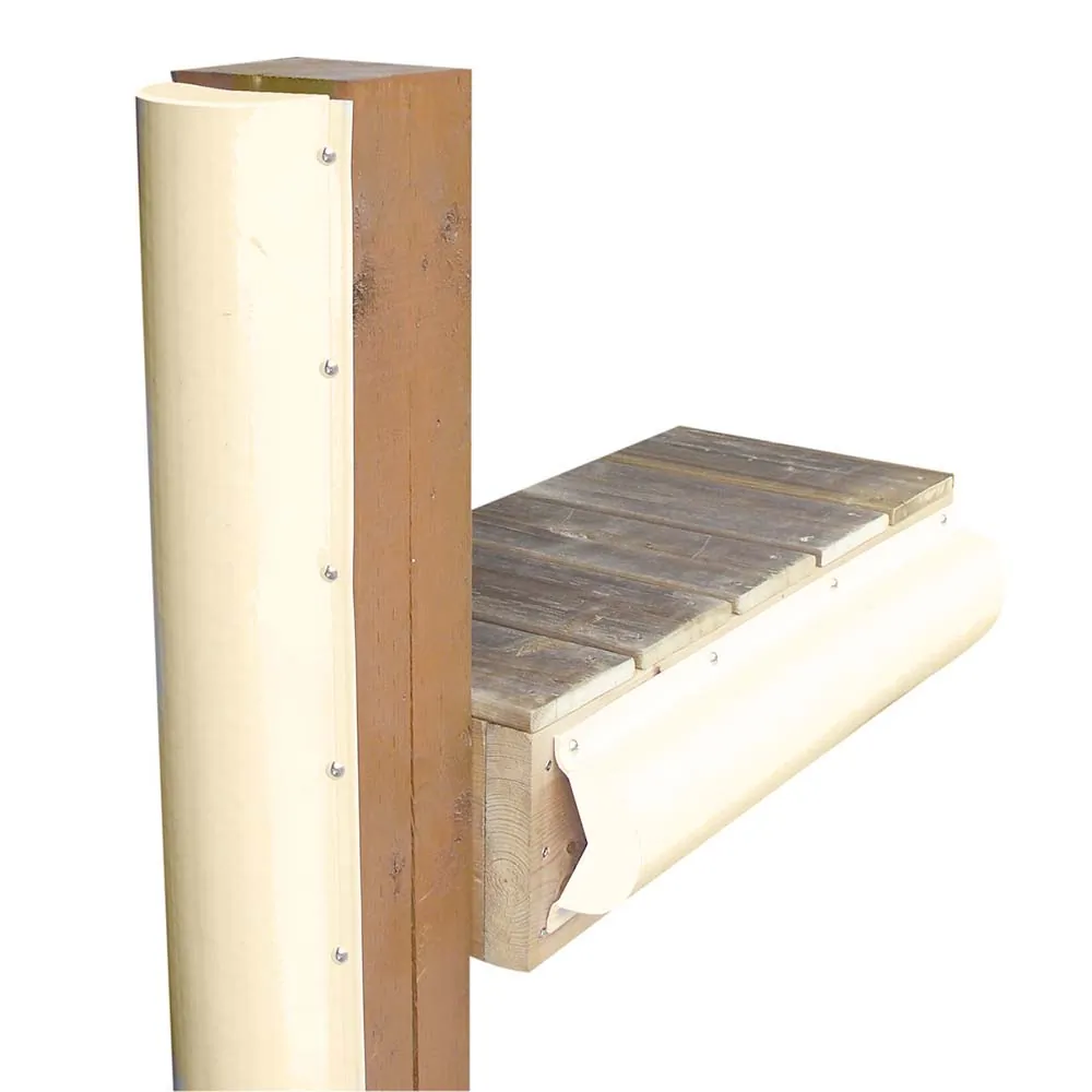 Dock Edge 1020SF — Dock Edge Piling Bumper - One End Capped - 6' - Beige
