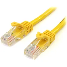 STARTECH 45PATCH25YL — 25FT YELLOW SNAGLESS CAT5E PATCH CABLE
