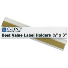 C-LINE CLI 87607 — C-Line 87607 Removable Adhesive Label Holder - 0.5 x 3 - 50 / Pack