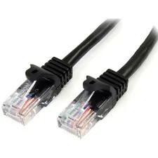 STARTECH 45PATCH10BK — MAKE FAST ETHERNET NETWORK CONNECTIONS USING THIS HIGH QUALITY CAT5E CABLE, WITH