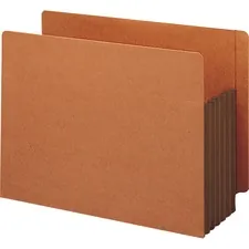 SMEAD MANUFACTURING CO. SMD 73691 — Smead TUFF Pocket Straight Tab Cut Letter Recycled File Pocket - 8 1/2 x 11 - 5 1/4 Expansion - Redrope - Dark Brown - 30% Recycled - 10 / Box