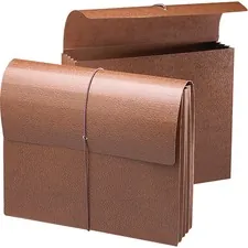 SMEAD MANUFACTURING CO. SMD 71353 — Smead Letter Recycled File Wallet - 8 1/2 x 11 - 3 1/2 Expansion - Redrope-printed Stock - Redrope - 30% Recycled - 1 Each