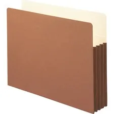 SMEAD MANUFACTURING CO. SMD 73264 — Smead TUFF Pocket Straight Tab Cut Letter Recycled File Pocket - 8 1/2 x 11 - 3 1/2 Expansion - Top Tab Location - Redrope - Redrope - 30% Recycled - 10 / Box