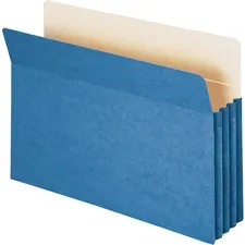 SMEAD MANUFACTURING CO. SMD 74225 — Smead Colored File Pockets - Legal - 8 1/2 x 14 Sheet Size - 3 1/2 Expansion - Top Tab Location - Tear Resistant - Blue - Recycled - 1 Each
