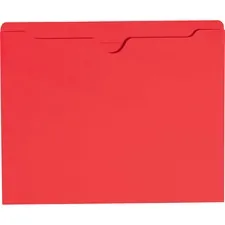 SMEAD MANUFACTURING CO. SMD 75509 — Smead Colored Straight Tab Cut Letter Recycled File Jacket - 8 1/2 x 11 - Red - 10% Recycled - 100 / Box