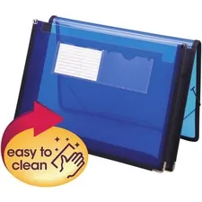 SMEAD MANUFACTURING CO. SMD 71953 — Smead InnDura Letter File Wallet - 8 1/2 x 11 - 200 Sheet Capacity - 2 1/4 Expansion - 2 Front Pocket(s) - Poly - Blue - 1 Each